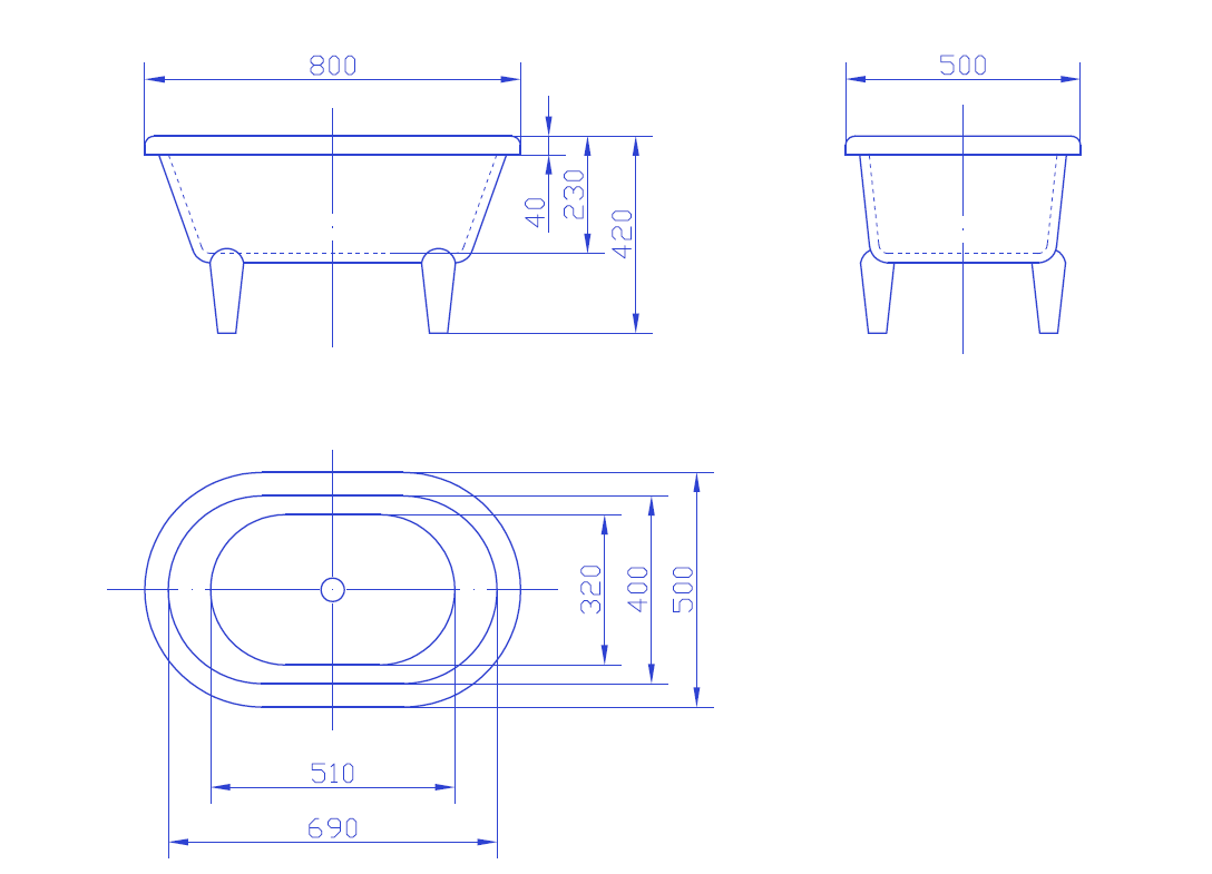 Small Roll Top Bath - Image 9